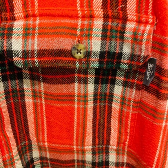 Vintage Woolrich Flannel Men's Thick Work Shirt Size Large Heavy Chamois Work - Picture 4 of 10